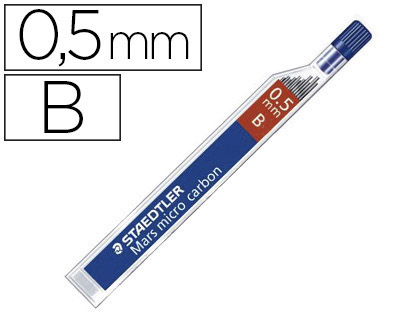 12 minas de grafito Staedtler Mars Micro 0,5mm. B